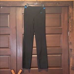 Nike Black Performance Pants with Blue Accents